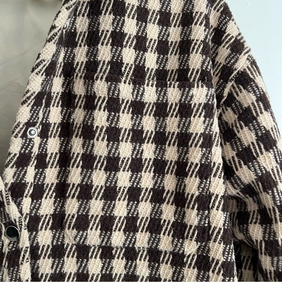 Princess Polly Harry Jacket Check Beige - Picture 7 of 7